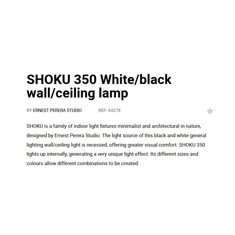 Lustra / Plafoniera LED design modern slim SHOKU Ø35cm alb/negru