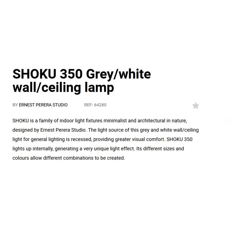 Lustra / Plafoniera LED design modern slim SHOKU Ø35cm gri