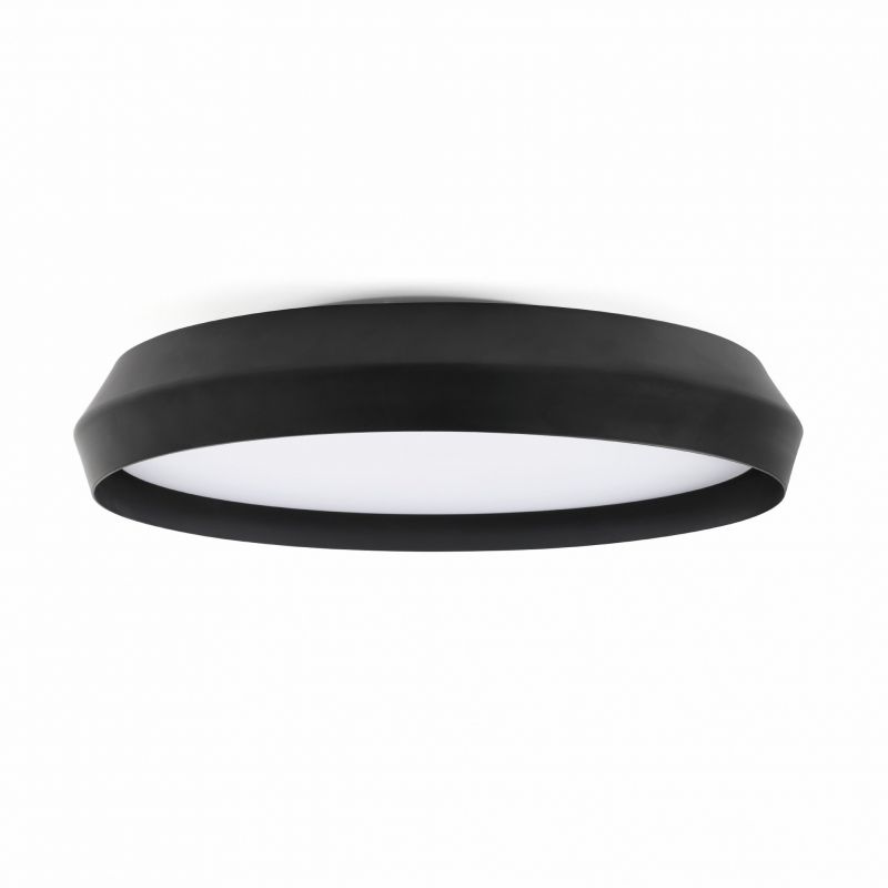 Lustra / Plafoniera LED design modern slim SHOKU Ø60cm negru