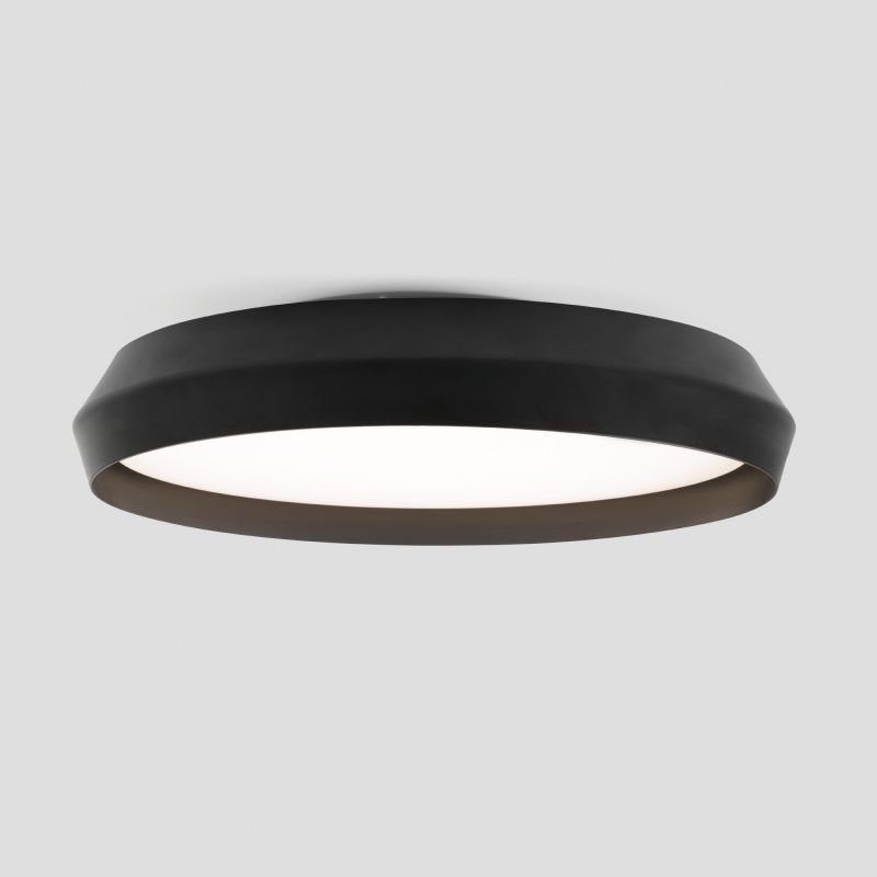 Lustra / Plafoniera LED design modern slim SHOKU Ø60cm negru