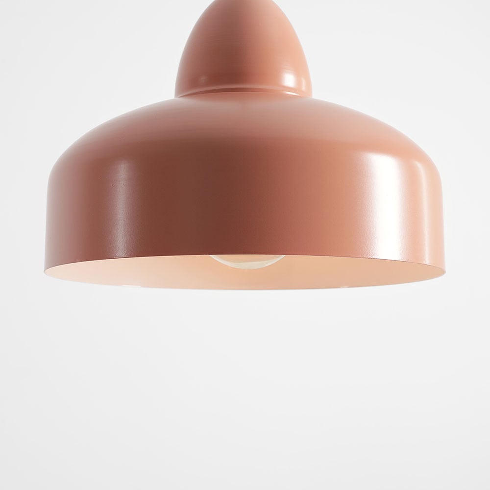 Lustra rosu corai din metal Como Aldex