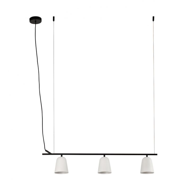 Lustra suspendata design modern Studio alb
