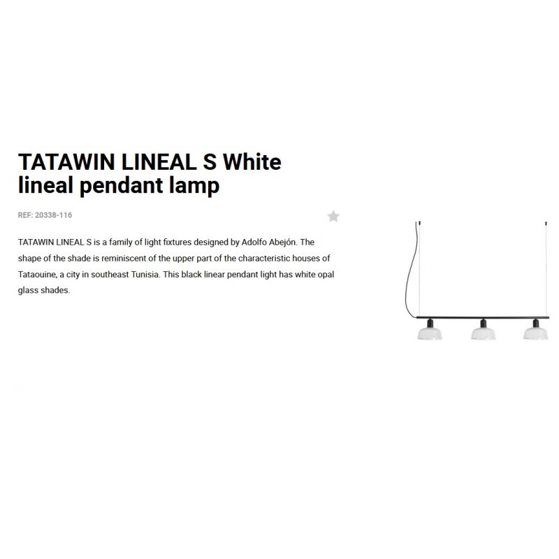 Lustra suspendata design modern TATAWIN alb