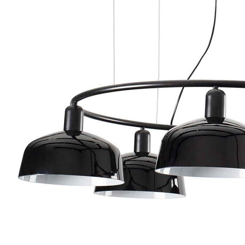 Lustra suspendata design modern TATAWIN M negru