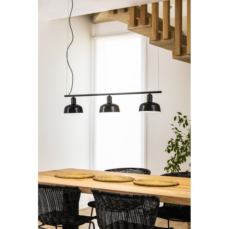 Lustra suspendata design modern TATAWIN negru