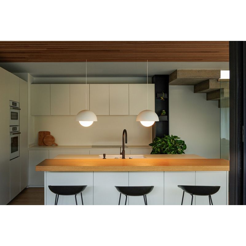 Lustra suspendata LED design modern MARISOL alb