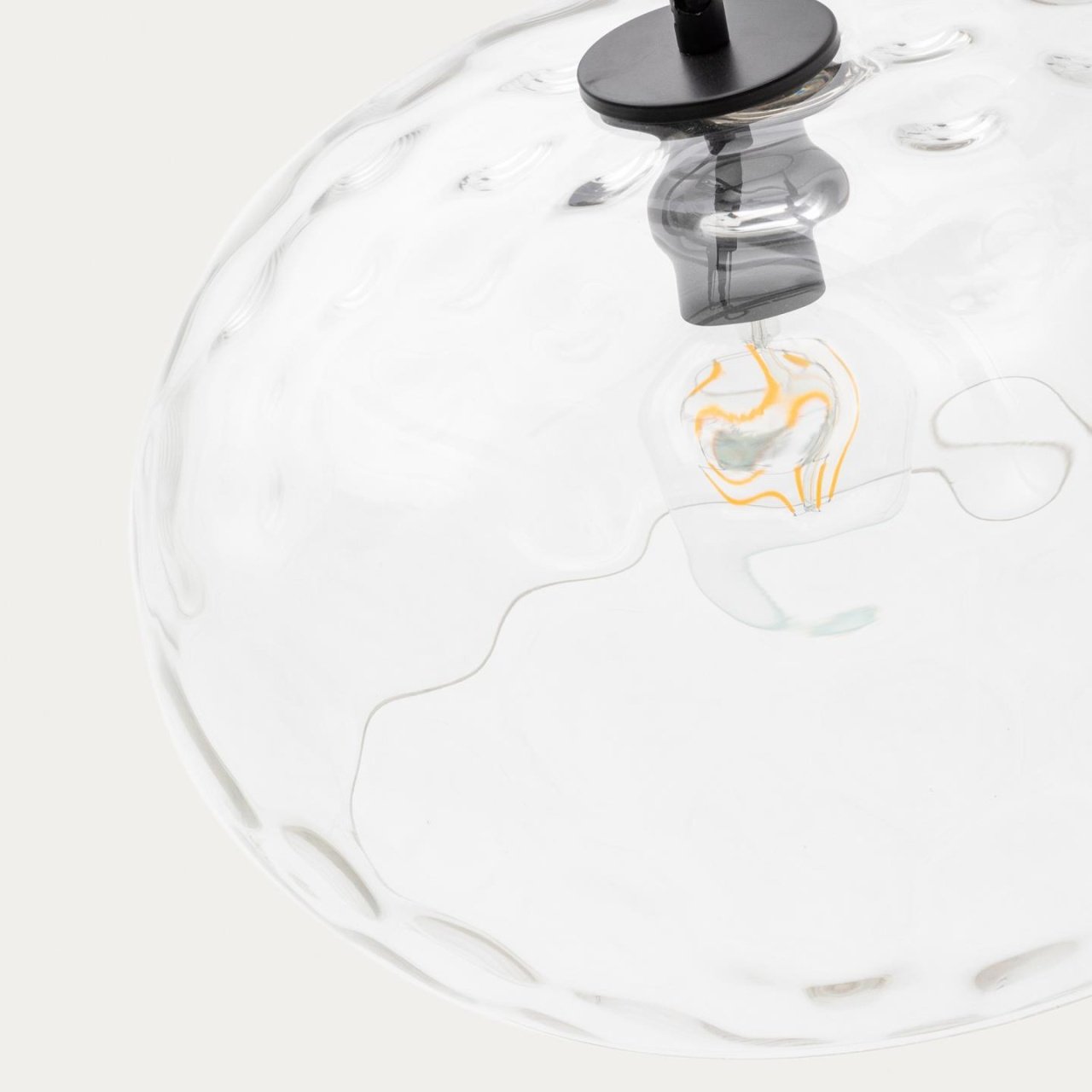 Lustra transparenta din sticla Balma Kave Home