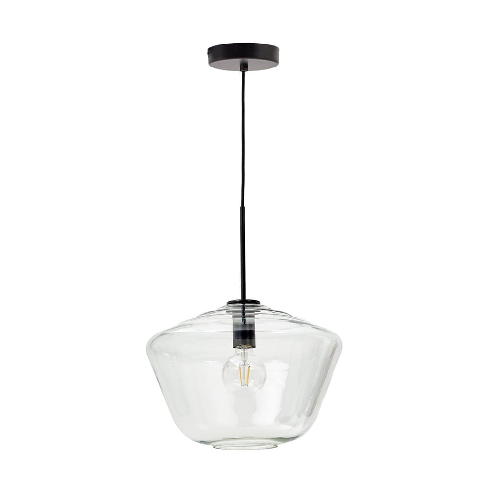 Lustra transparenta/neagra din metal Mao Kave Home