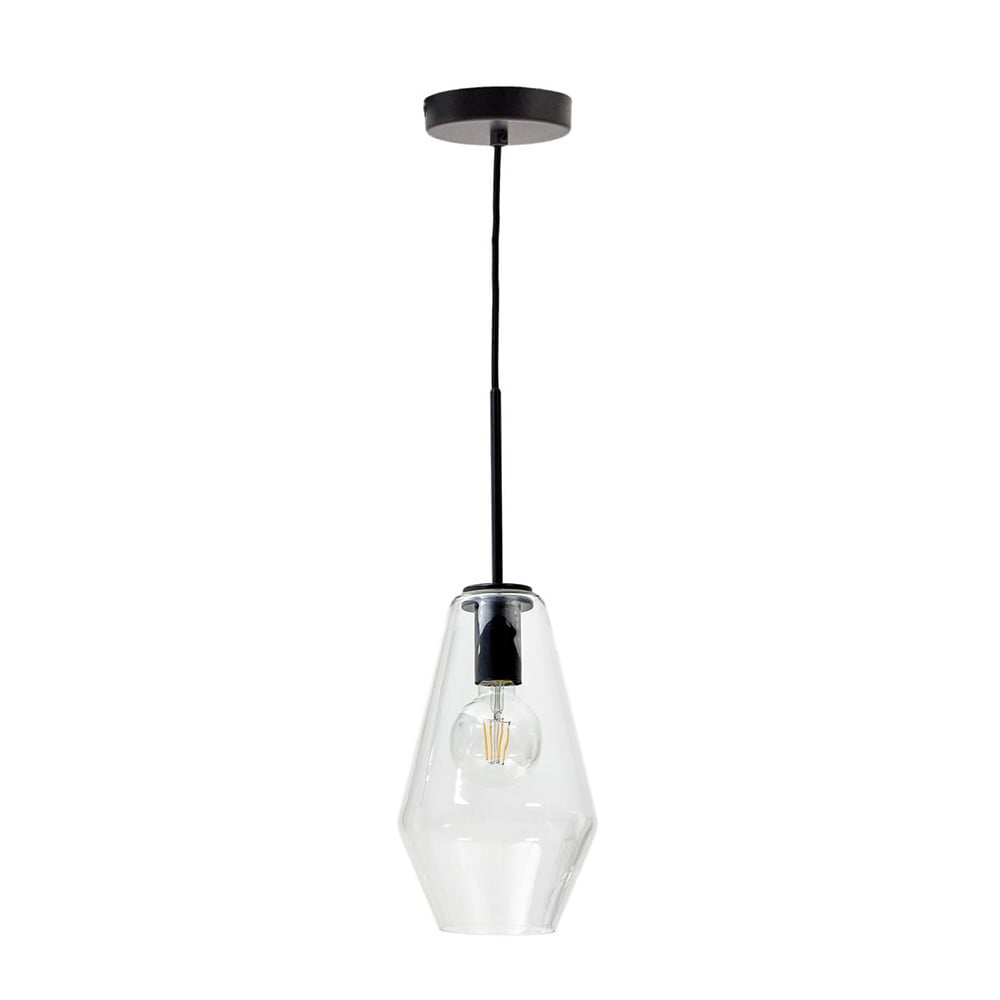 Lustra transparenta/neagra din metal Mao Long Kave Home