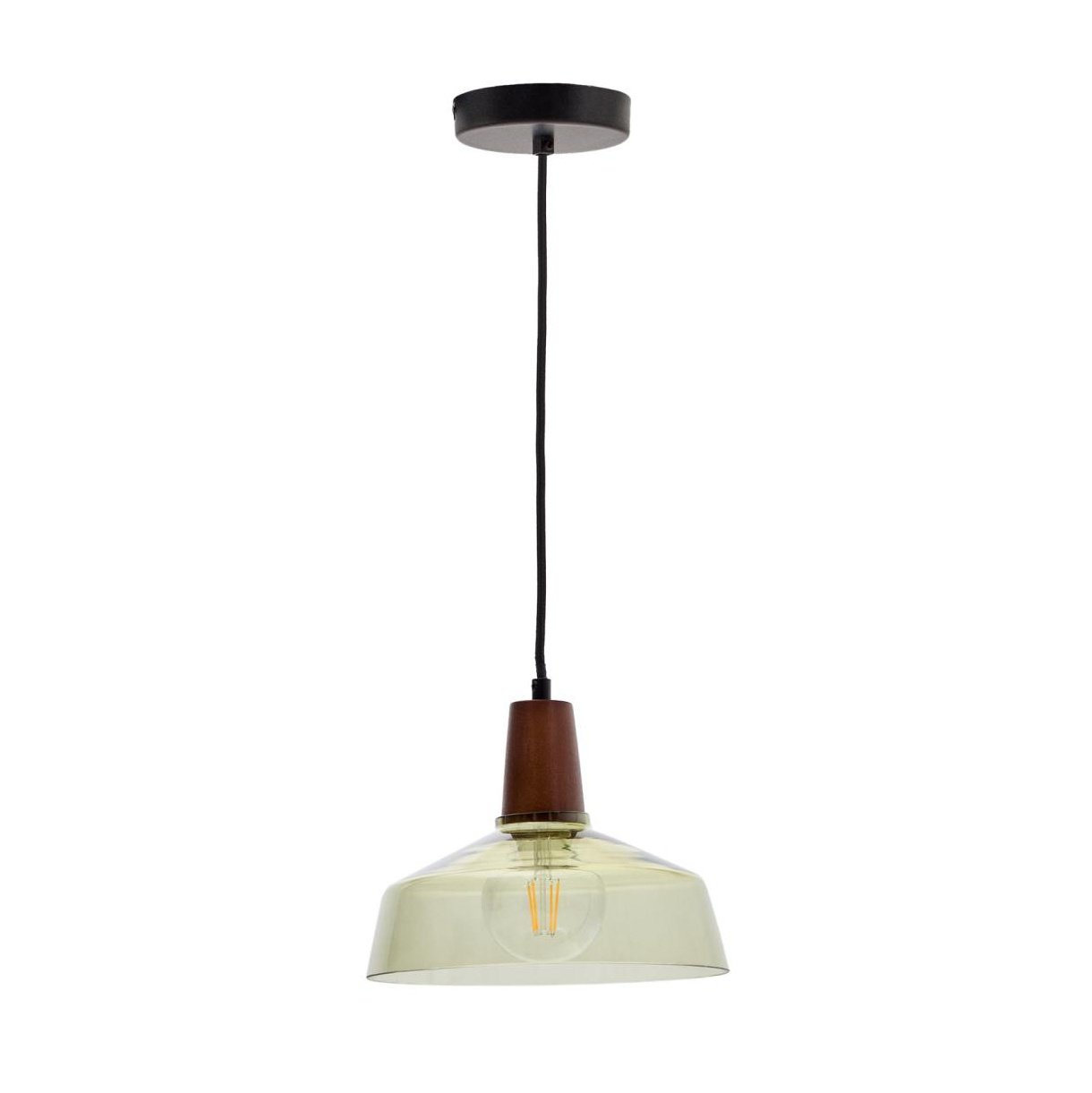 Lustra verde din metal Silex Kave Home
