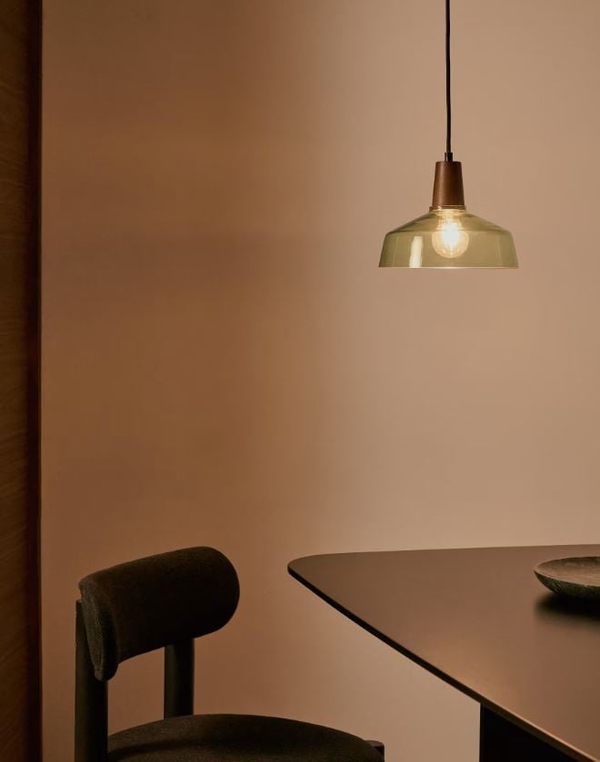 Lustra verde din metal Silex Kave Home