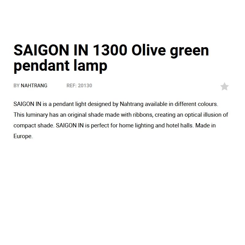 Lustra XXL suspendata design decorativ SAIGON IN ø130cm Green