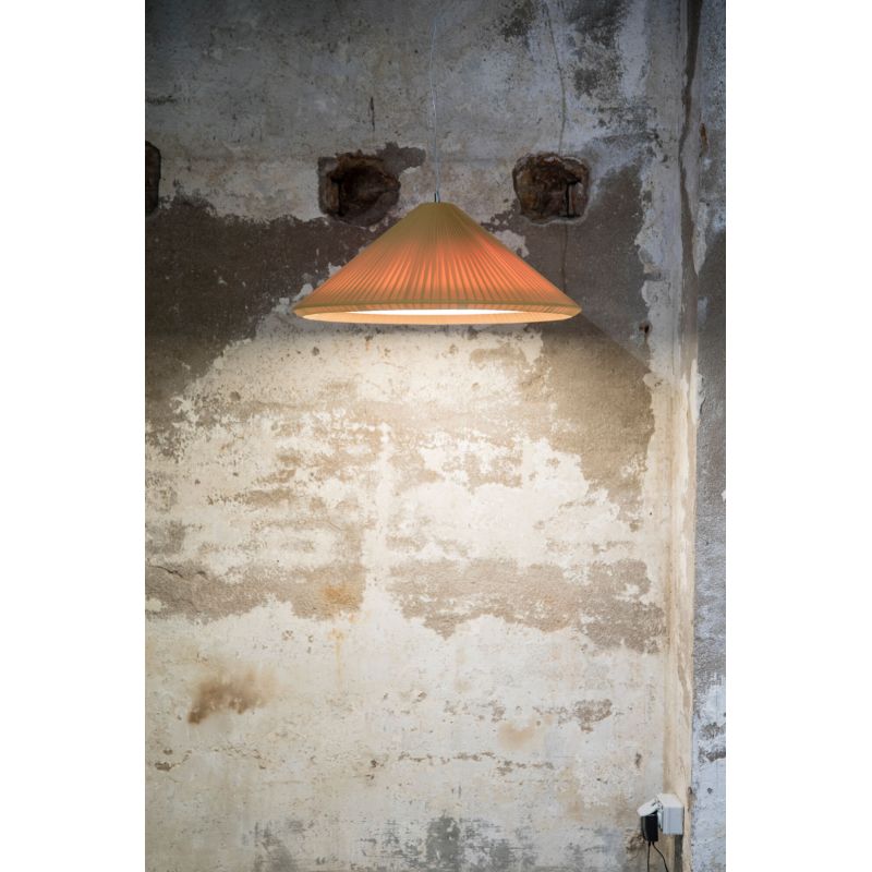 Lustra XXL suspendata design decorativ SAIGON IN ø70cm yellow