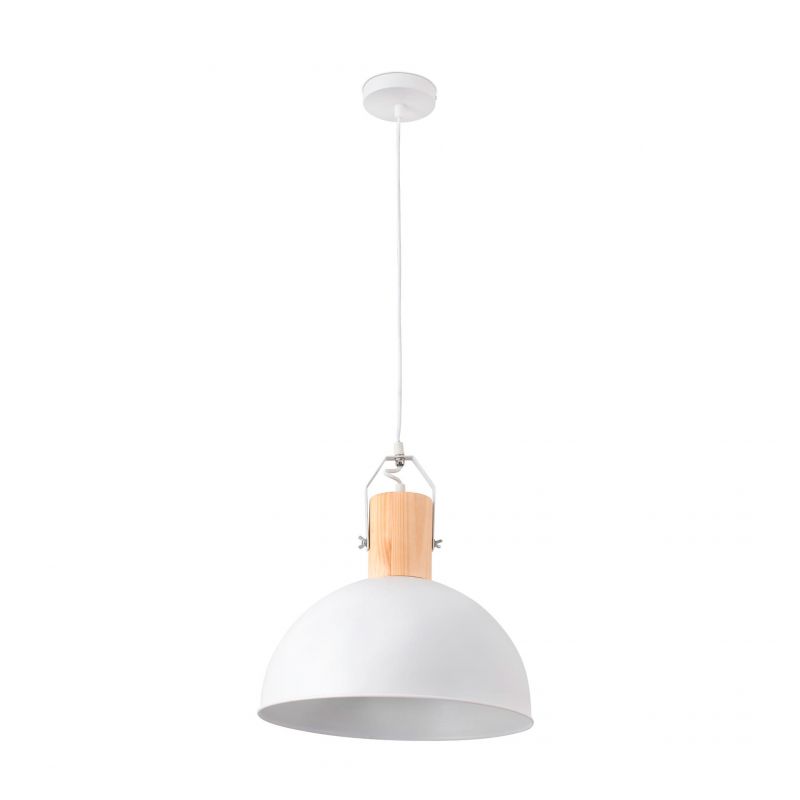 Lustra/Pendul metalic design modern minimalist MARGOT alb