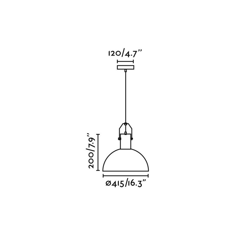 Lustra/Pendul metalic design modern minimalist MARGOT alb