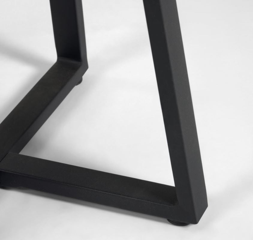 Masa bistro neagra din ciment 70 cm Tella Kave Home