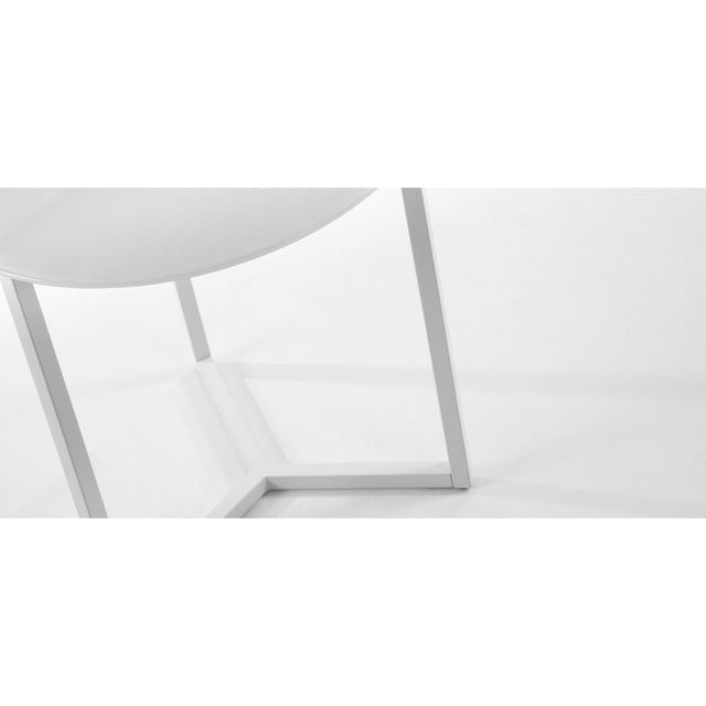 Masa de cafea alba din metal 50 cm Raeam Kave Home