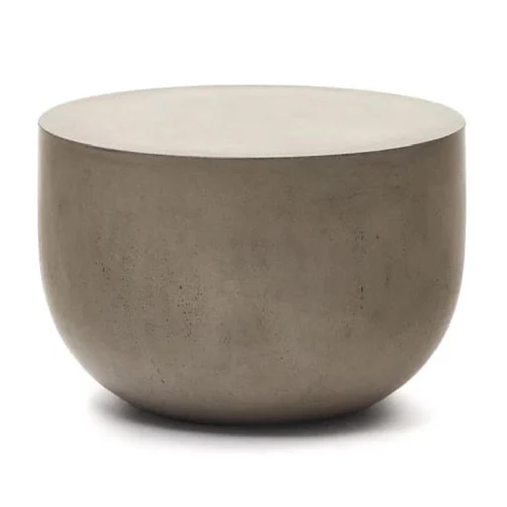 Masa de cafea exterior gri din ciment 60 cm Garbet Kave Home