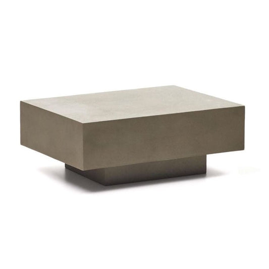 Masa de cafea exterior gri din ciment 60x80 cm Rustella Kave Home
