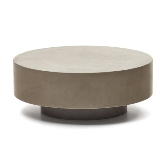 Masa de cafea exterior gri din ciment 80 cm Garbet Kave Home