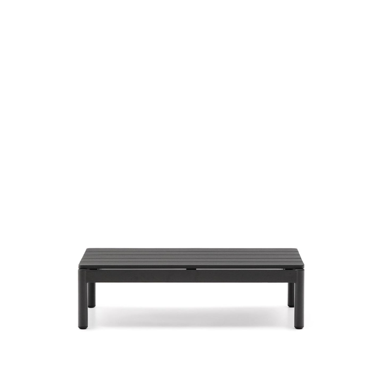Masa de cafea exterior gri din metal 57x91 cm Sorells Kave Home