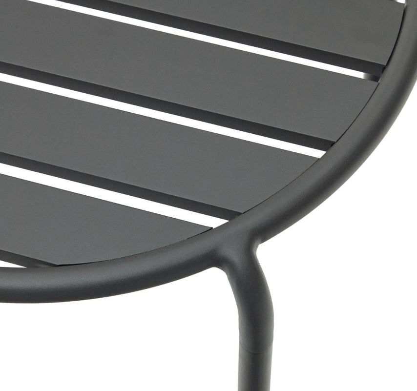 Masa de cafea exterior gri din metal 68 cm Joncols Kave Home