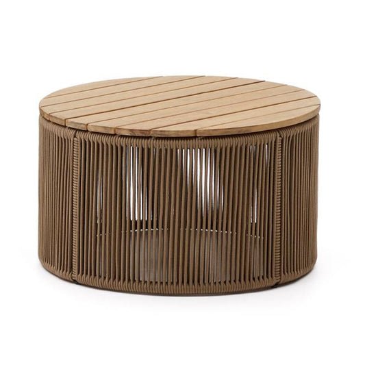 Masa de cafea exterior maro/bej din lemn 60 cm Dandara Kave Home
