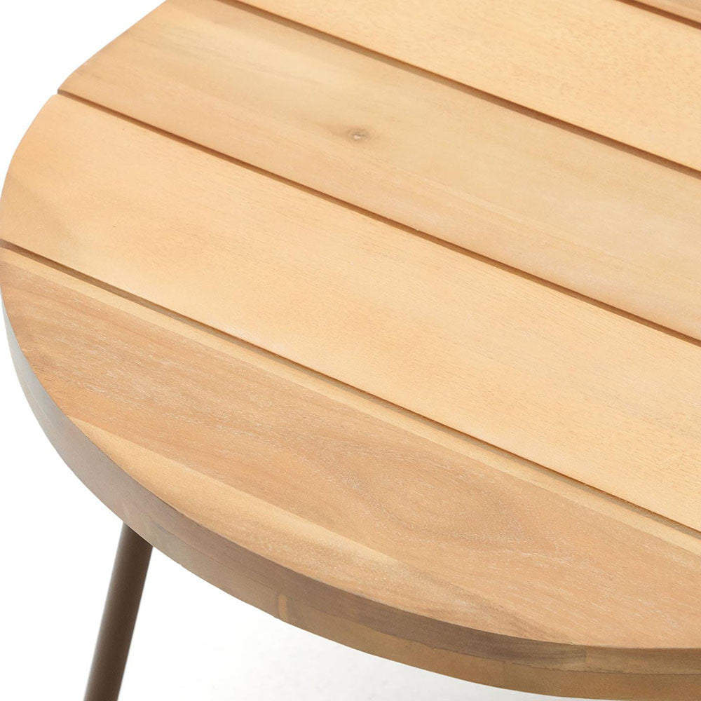 Masa de cafea exterior maro din lemn 50x100 cm Salguer Kave Home