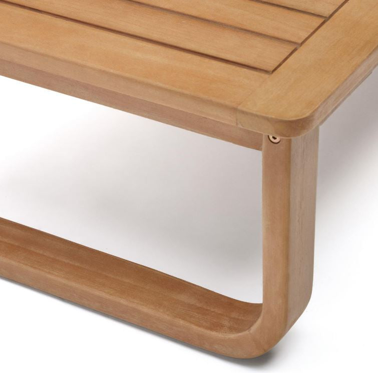 Masa de cafea exterior maro din lemn 60x100 cm Sacaleta Kave Home
