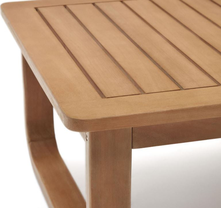 Masa de cafea exterior maro din lemn 60x100 cm Sacaleta Kave Home