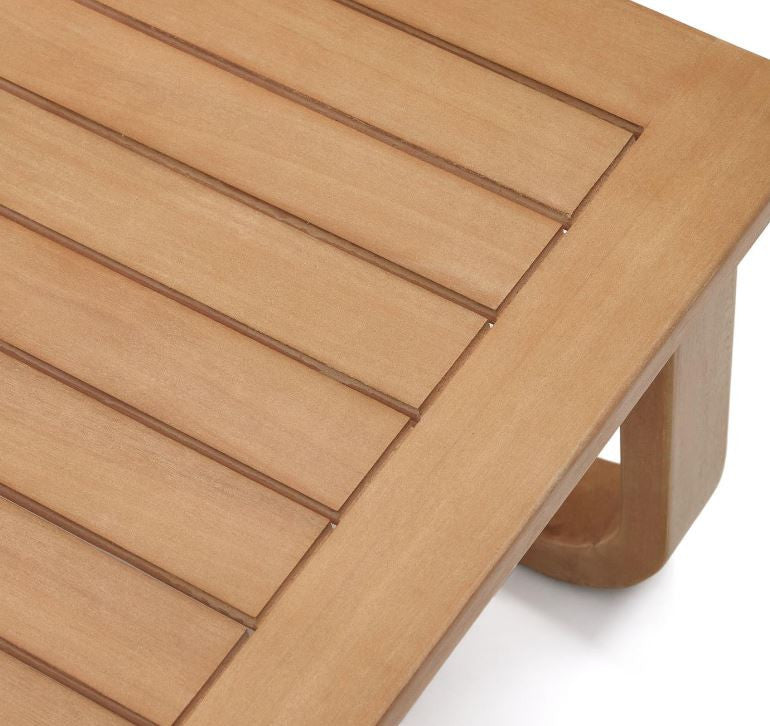 Masa de cafea exterior maro din lemn 60x100 cm Sacaleta Kave Home