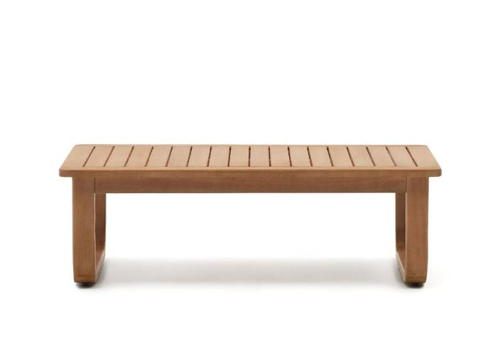 Masa de cafea exterior maro din lemn 60x100 cm Sacaleta Kave Home