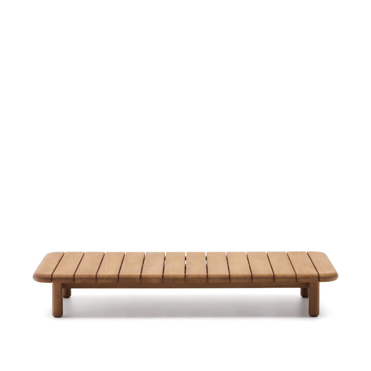 Masa de cafea exterior maro din lemn 70x140 cm Turqueta Kave Home