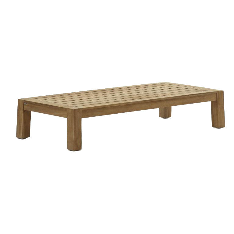 Masa de cafea exterior maro din lemn 71x153 cm Forcanera Kave Home