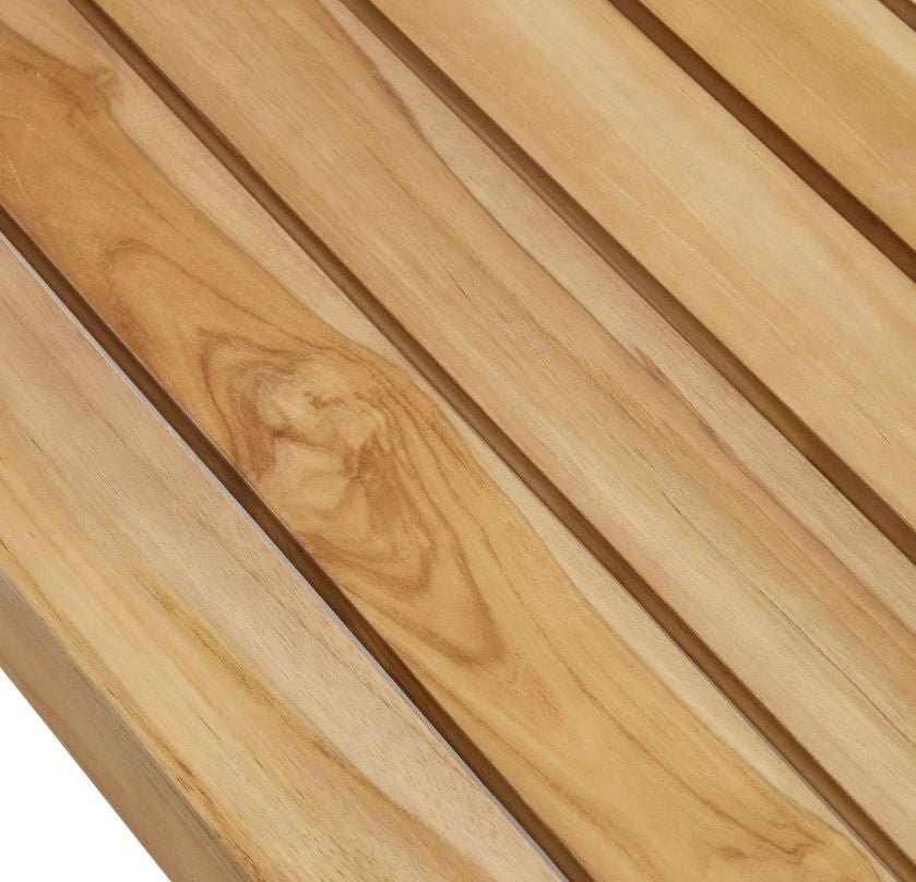 Masa de cafea exterior maro din lemn 71x153 cm Forcanera Kave Home