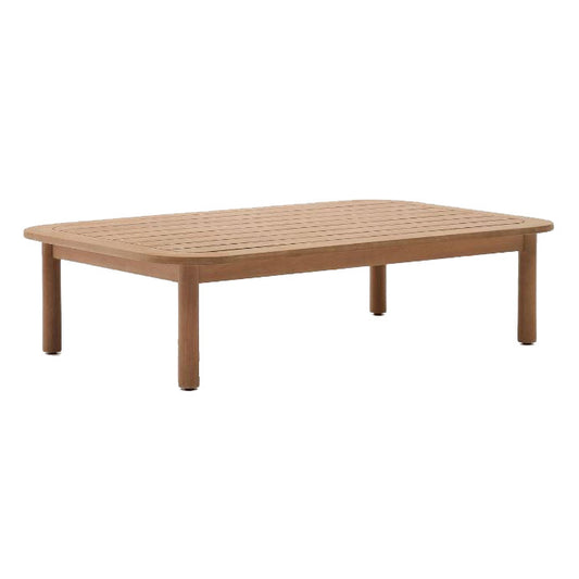 Masa de cafea exterior maro din lemn 89x140 cm Sacova Kave Home