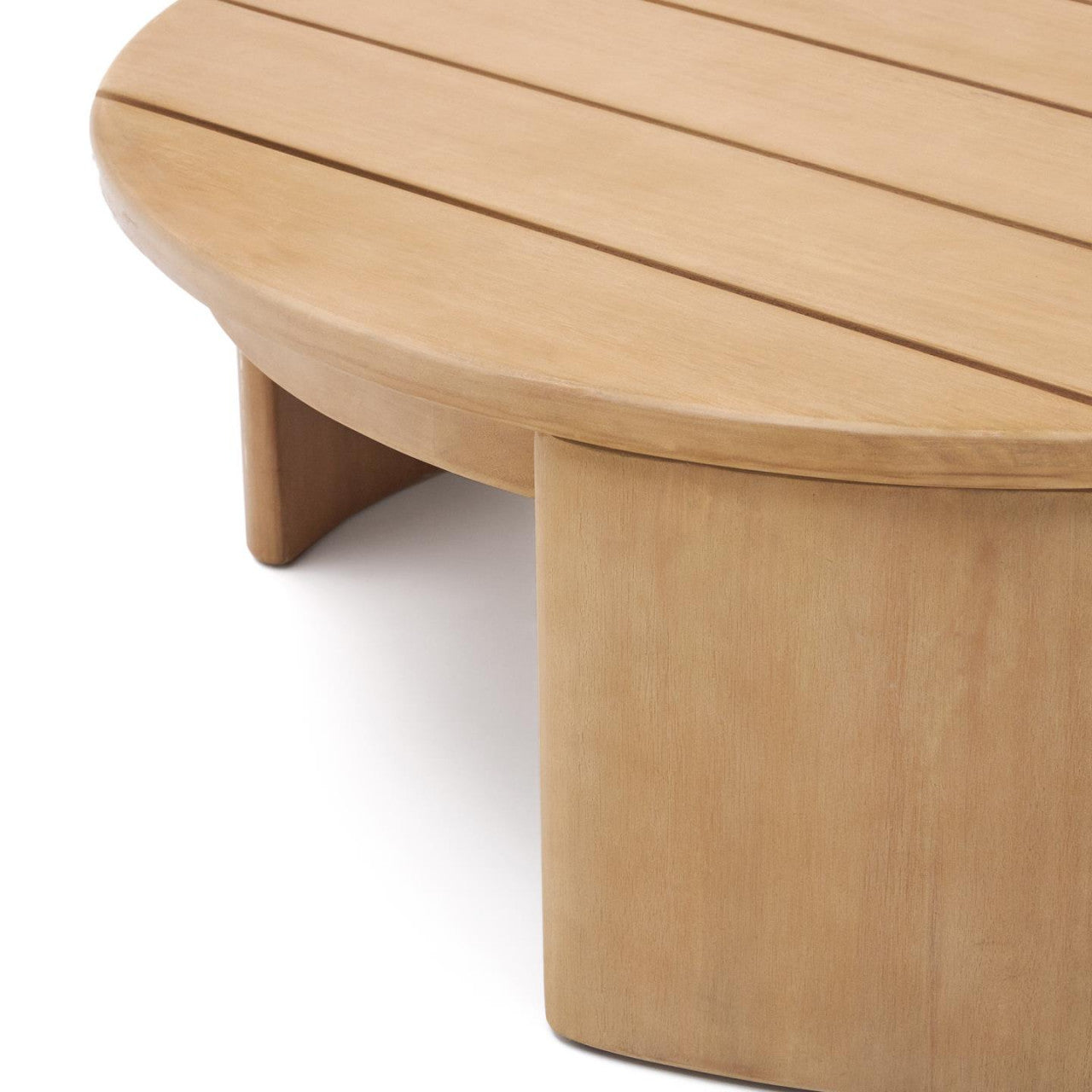 Masa de cafea exterior maro din lemn 90 cm Xoriguer Kave Home