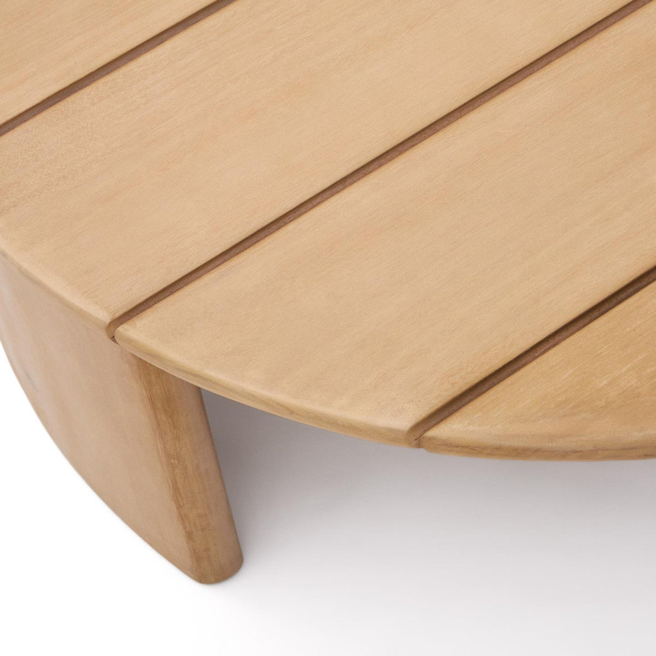 Masa de cafea exterior maro din lemn 90 cm Xoriguer Kave Home