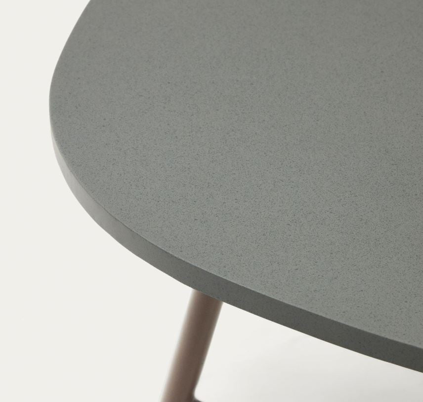 Masa de cafea exterior mov din metal si lemn 60 cm Bramant Kave Home