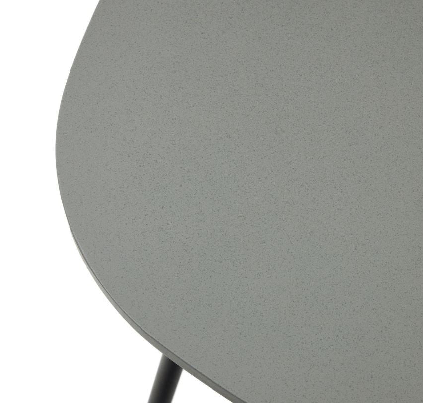 Masa de cafea exterior neagra din metal 60x100 cm Bramant Kave Home