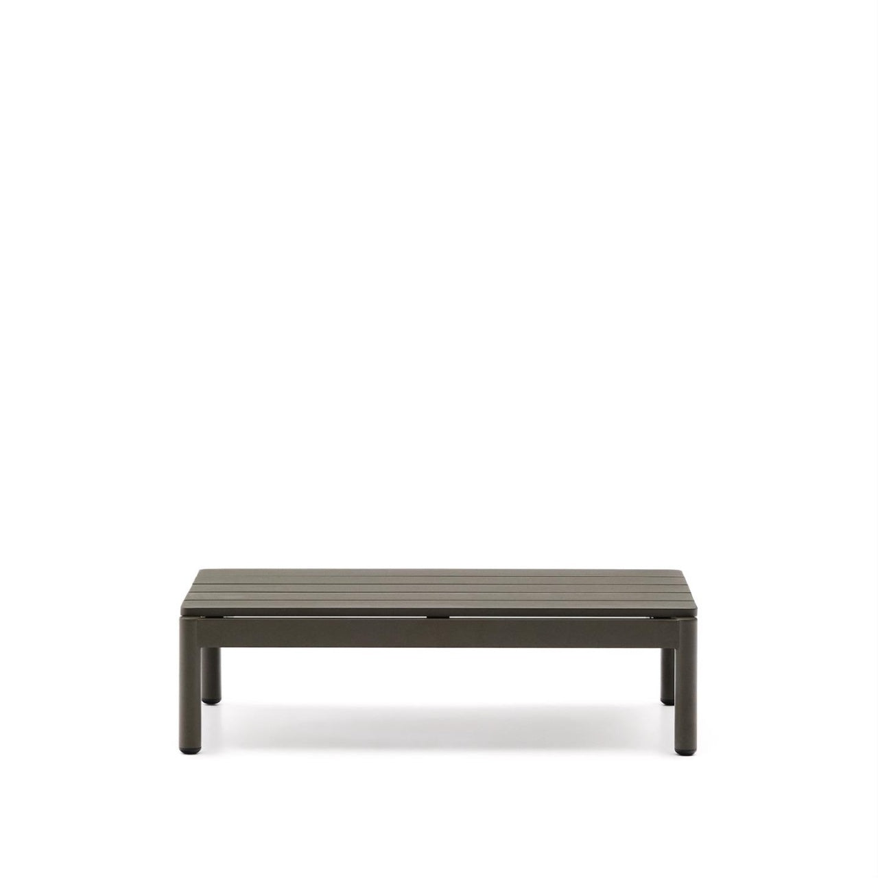 Masa de cafea exterior verde din metal 57x91 cm Sorells Kave Home