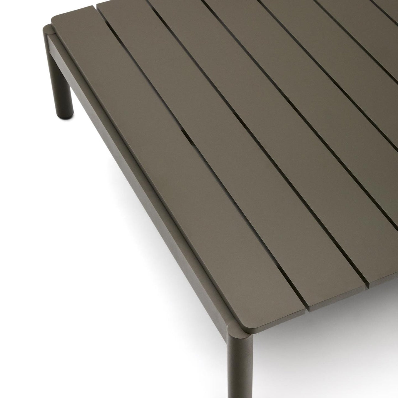 Masa de cafea exterior verde din metal 84x91 cm Sorells Kave Home