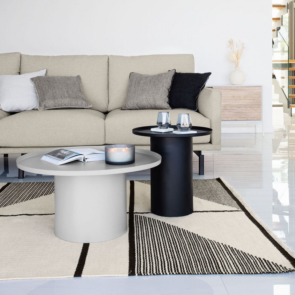 Masa de cafea gri din metal 72 cm Fleksa Kave Home