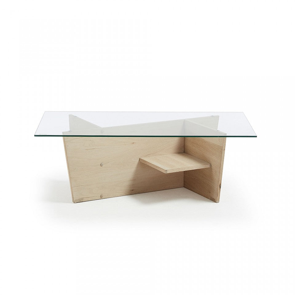 Masa de cafea maro din lemn 60x110 cm Balwind Kave Home