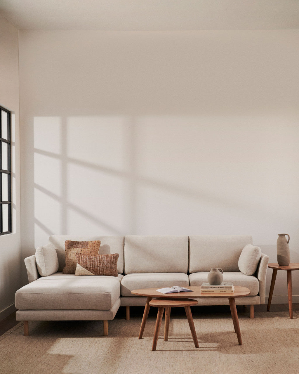 Masa de cafea maro din lemn 60x110 cm Eluana Kave Home