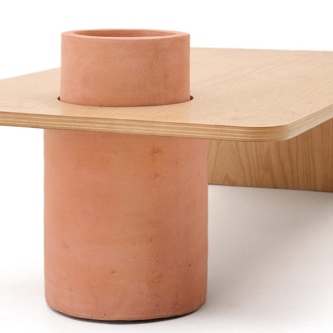 Masa de cafea maro din lemn 60x110 cm Olaria Kave Home