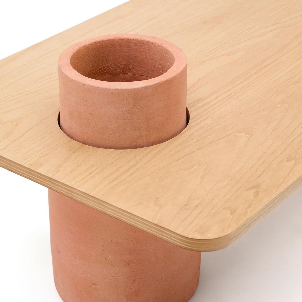Masa de cafea maro din lemn 60x110 cm Olaria Kave Home