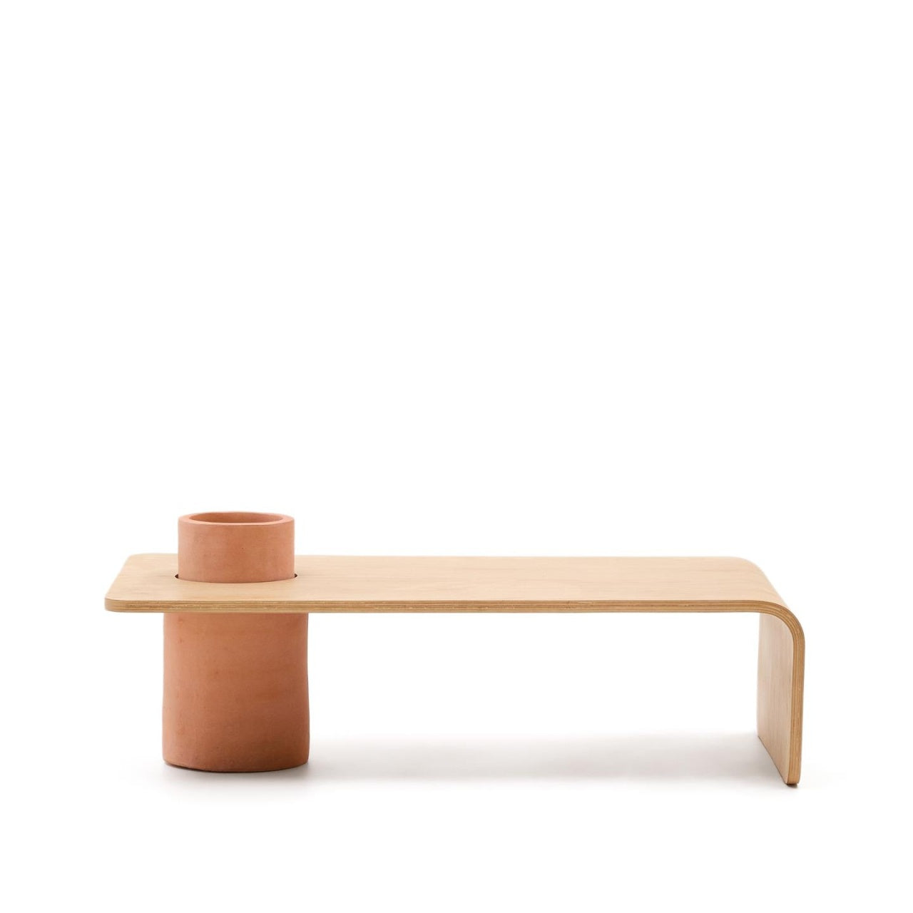 Masa de cafea maro din lemn 60x110 cm Olaria Kave Home