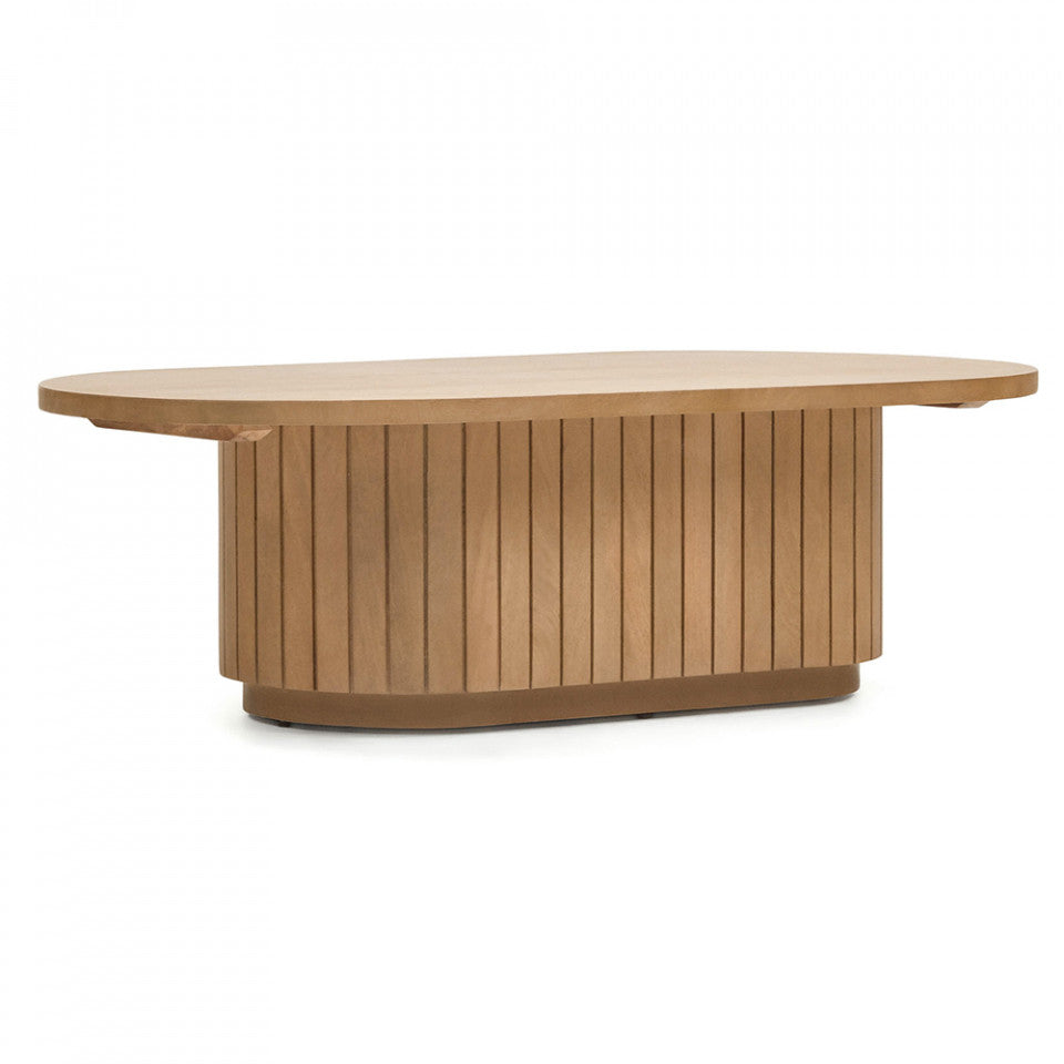 Masa de cafea maro din lemn 60x120 cm Licia Kave Home