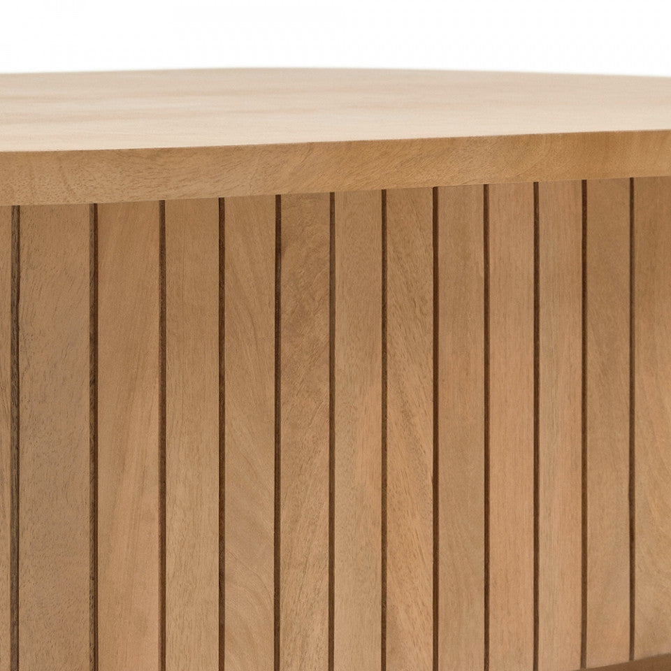 Masa de cafea maro din lemn 60x120 cm Licia Kave Home